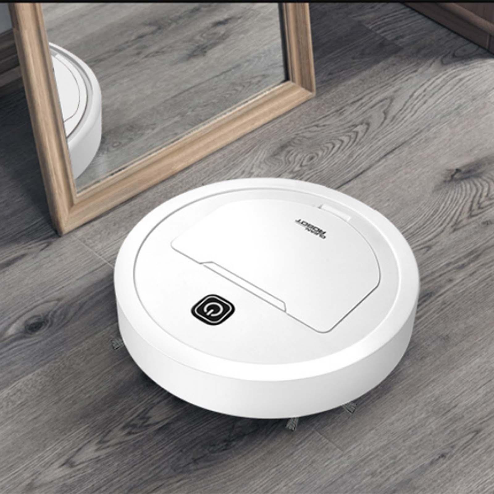 Suction Cleaner White Quiet Intelligent Robot Vacuum for Office Carpet