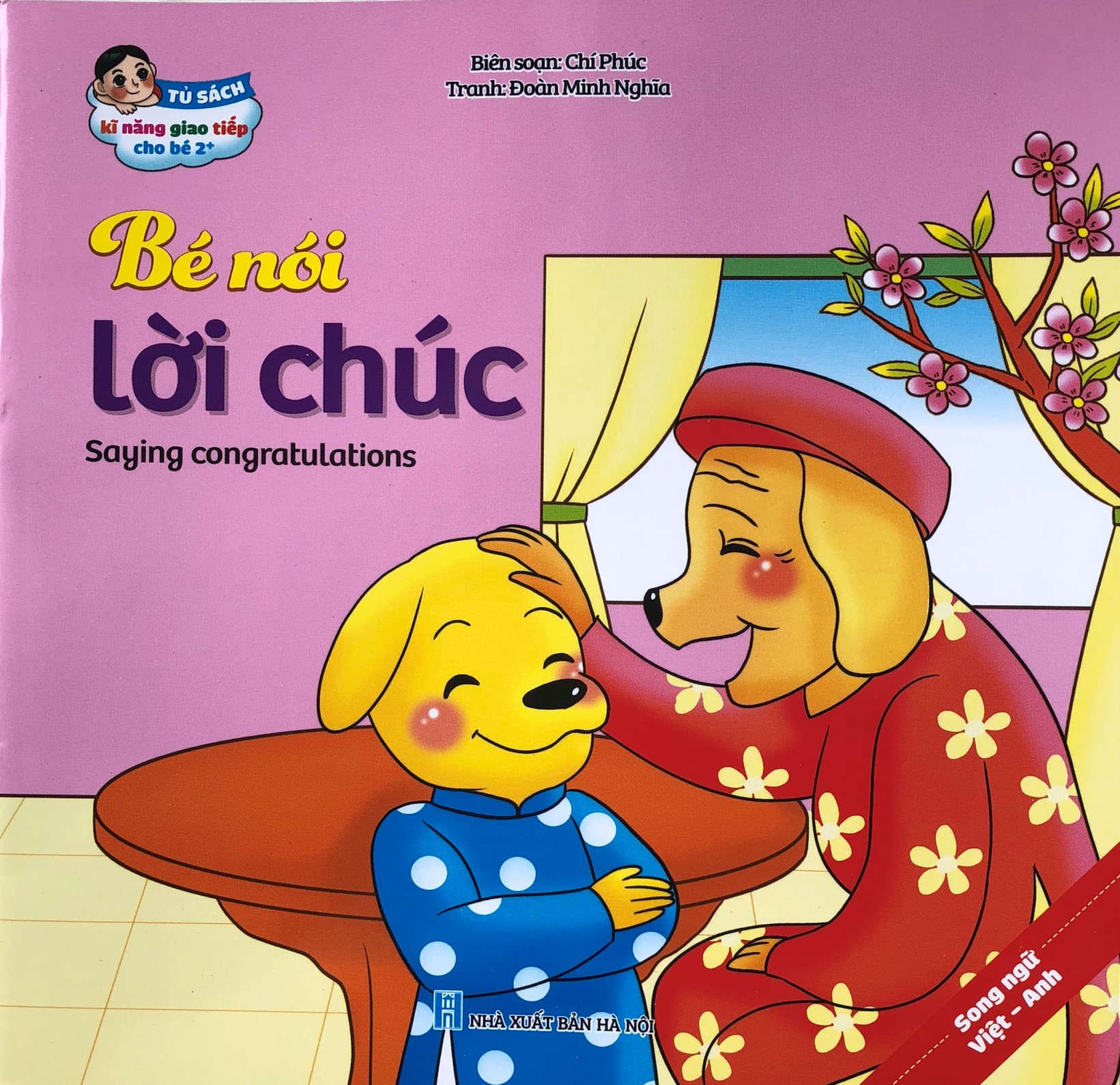Một Cuốn Trong Trọn Bộ 10 Cuốn Truyện Tranh Kỹ Năng Giao Tiếp Cho Bé Song Ngữ Việt Anh