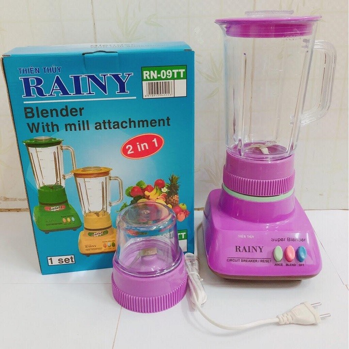 Máy Xay Sinh Tố Rainy RN09TT Màu Tím - Hàng Chính Hãng