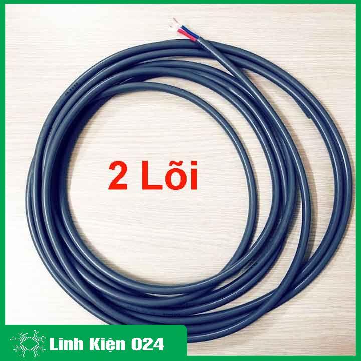 1 mét dây điện đen tròn 0.3mm 2 lõi/3 lõi/4 lõi chất liệu dây đồng 100% loại tốt