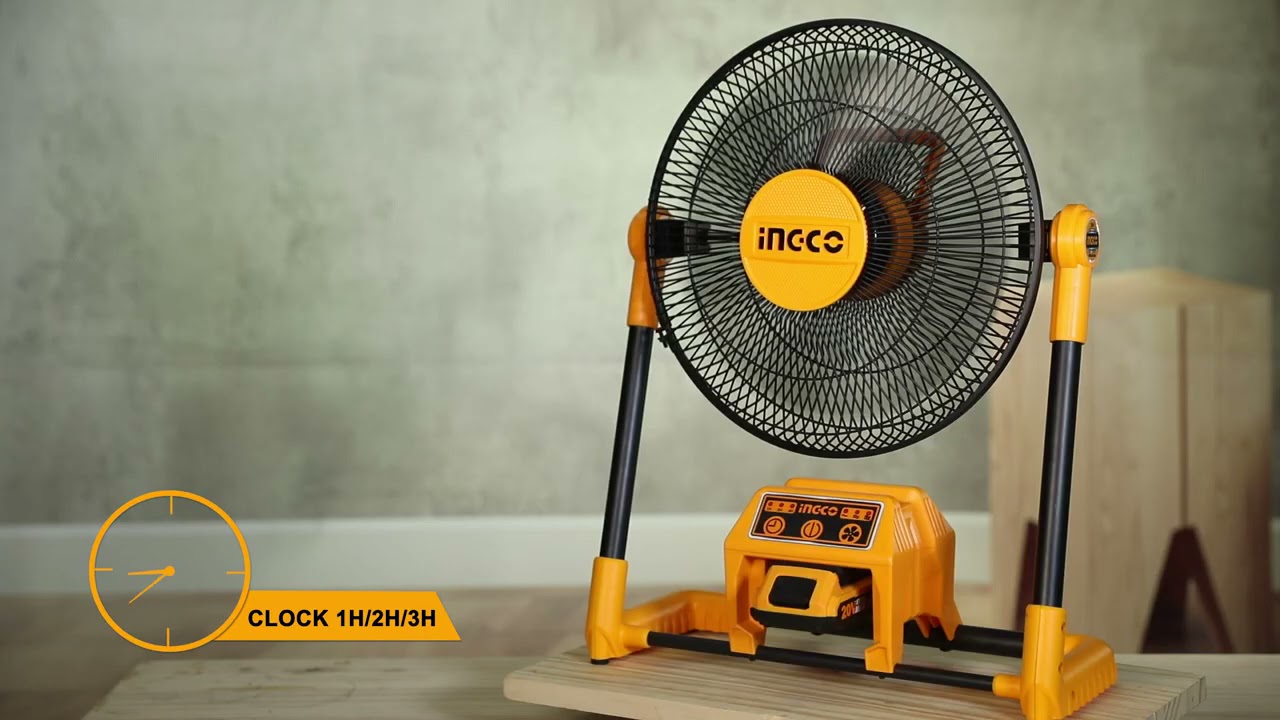 Quạt gió dùng pin 20V Ingco CFALI2001 KHÔNG BAO GỒM PIN VÀ SẠC