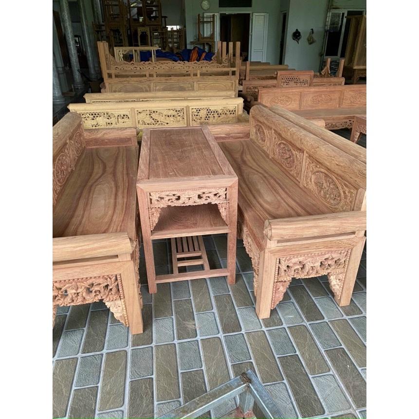 Bàn ghế trường kỷ gỗ gụ sang trọng