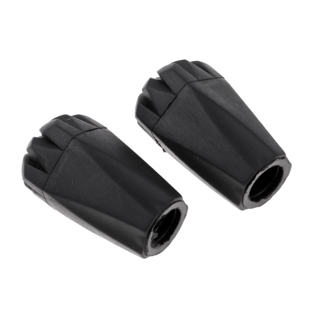 1 Pair of Hiking Pole Tips Walking Stick Protector Outdoor Sports Accessory