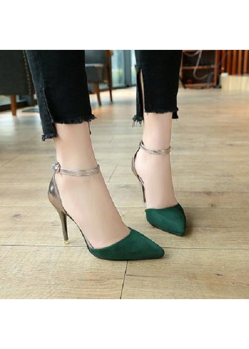 Giày  Cao Gót Nữ Đế  Nhọn Phối Màu GN21