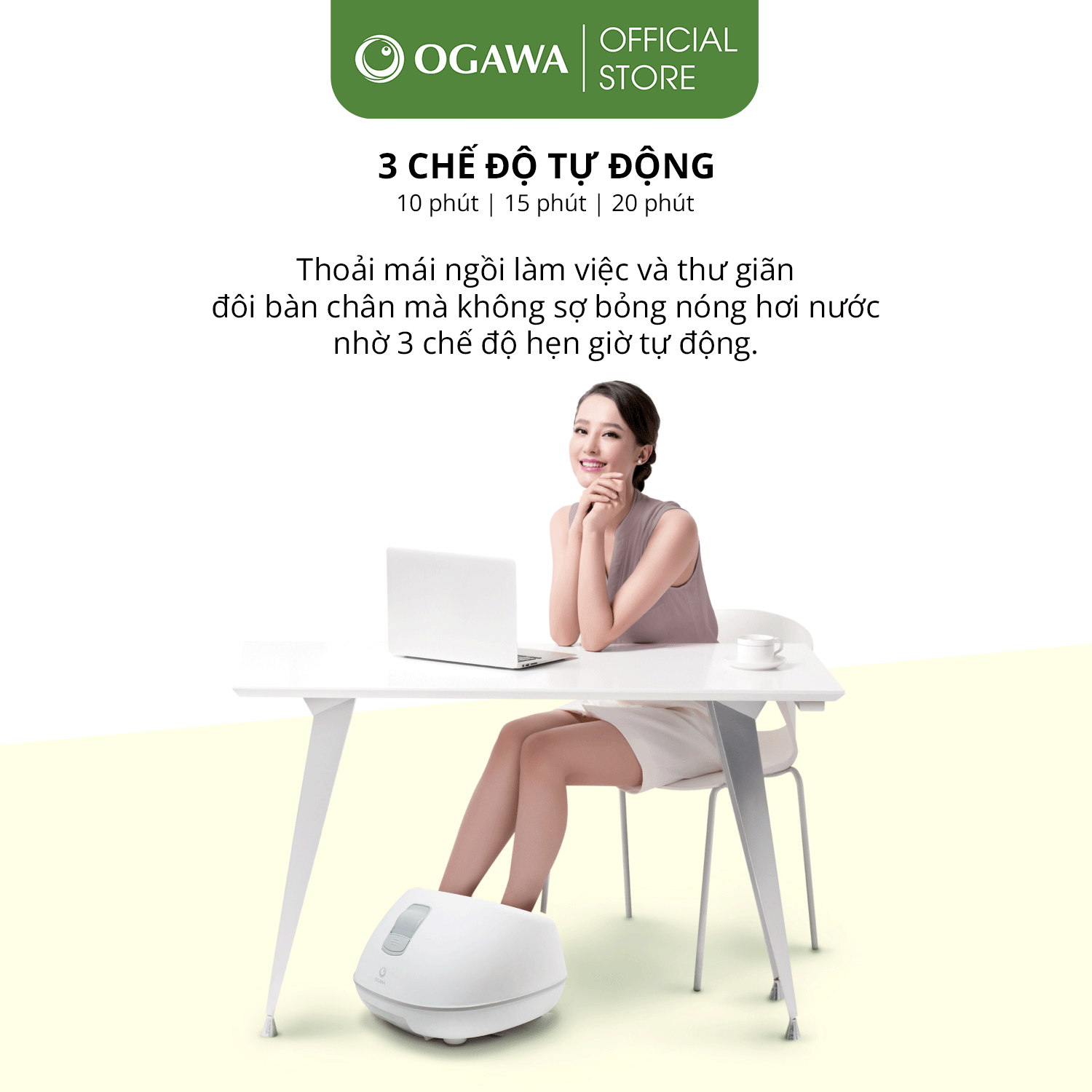 Máy massage chân bằng hơi nước iSpa Steam Foot Massager