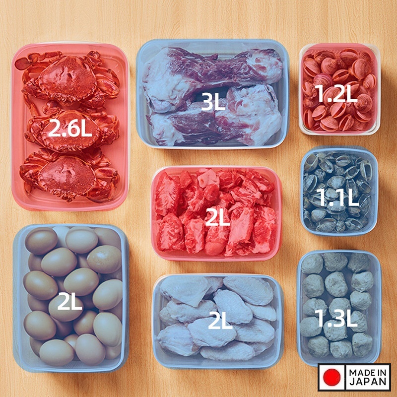 Hộp đựng thực phẩm 2,6L dùng được lò vi sóng nội địa Nhật Bản