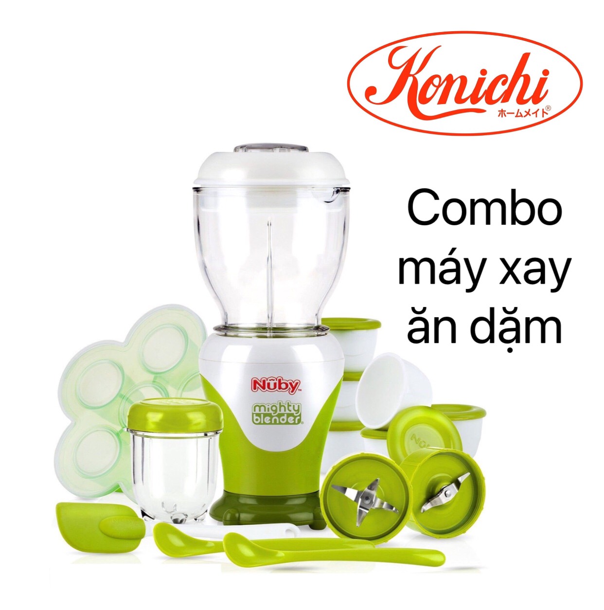 [ 5442-Nuby ] Bộ combo máy xay ăn dặm Nuby - Hàng chính hãng