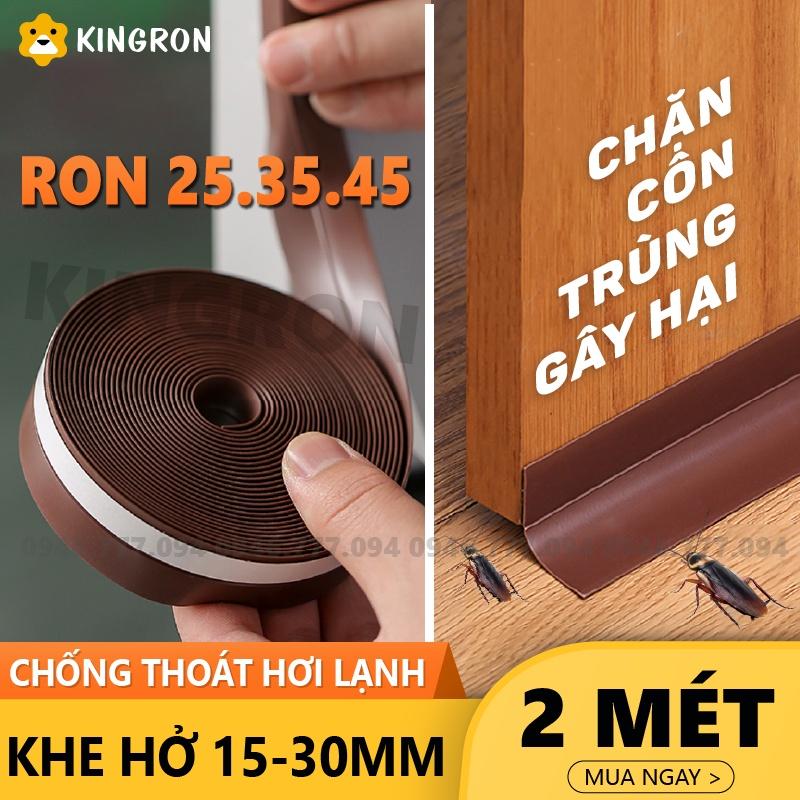 Thanh dán cửa chắn khe hở -Ron cao su KINGRON chống côn trùng giữ nhiệt máy lạnh điều hòa size 253545mm