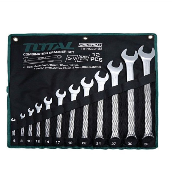 Bộ 12 cờ lê vòng miệng 6-32mm Total THT1022122