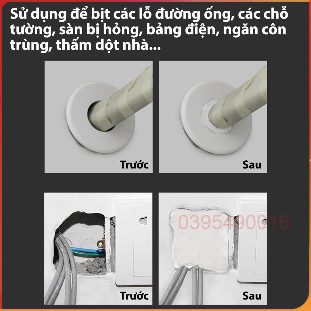 Keo đất sét bịt kín lỗ tường sửa chữa vết nứt ống nối máy lạnh chống thấm nước