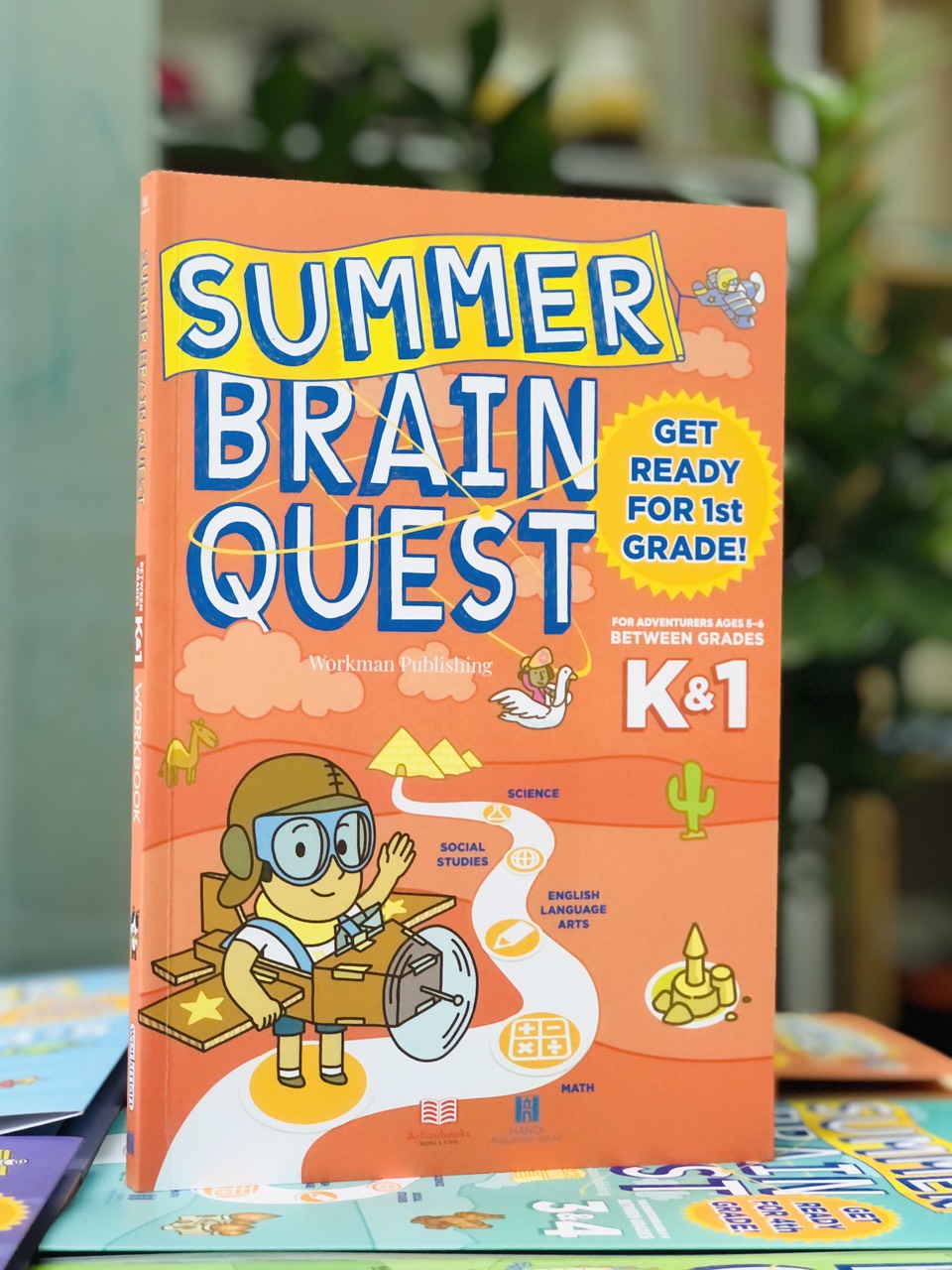 Sách summer brain quest phát triển tư duy iq cho bé - tiếng anh, 5 cuốn ( 5 - 10 tuổi )