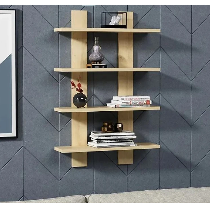 Kệ Gỗ Treo Tường 4 Tầng Tundo CTKT504 KT 90x60x15cm