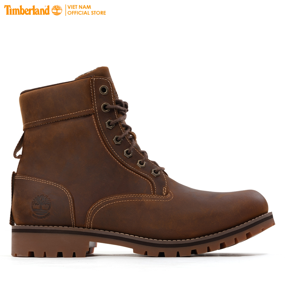 [Original] Timberland Giày Cổ Cao Nam Rugged Waterproof II 6 Inch Boot Rust Full Grain TB0A2JJB5J