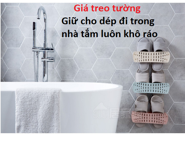 Giá để giày dép Thông minh, Móc treo dép Xếp Gọn Ngang tiết kiệm không gian GD279-MTDep-XNgang ( màu ngẫu nhiên)