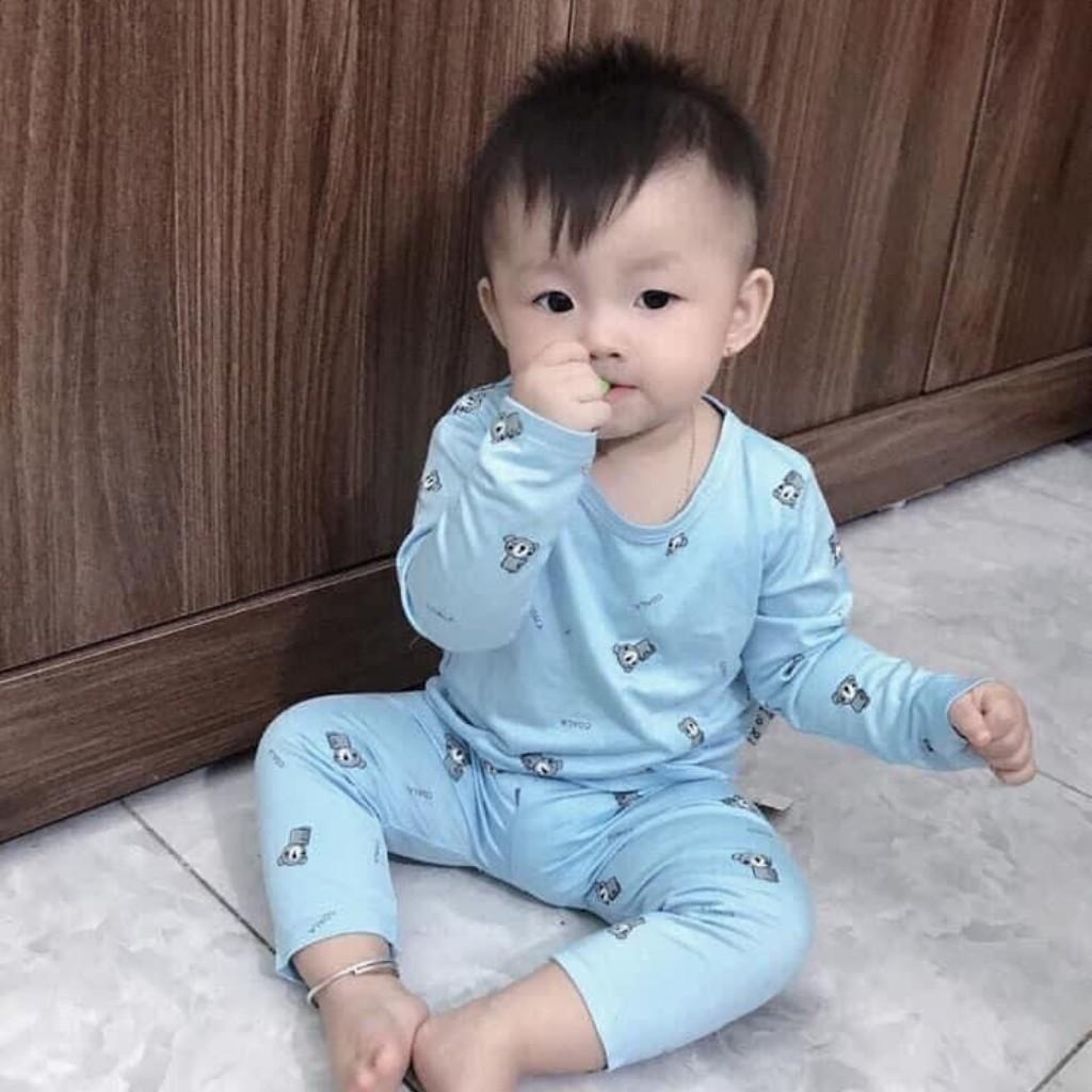 Bộ Dài Tay Thun Lạnh Cho Bé Trai & Bé Gái Từ 6kg Đến 18kg