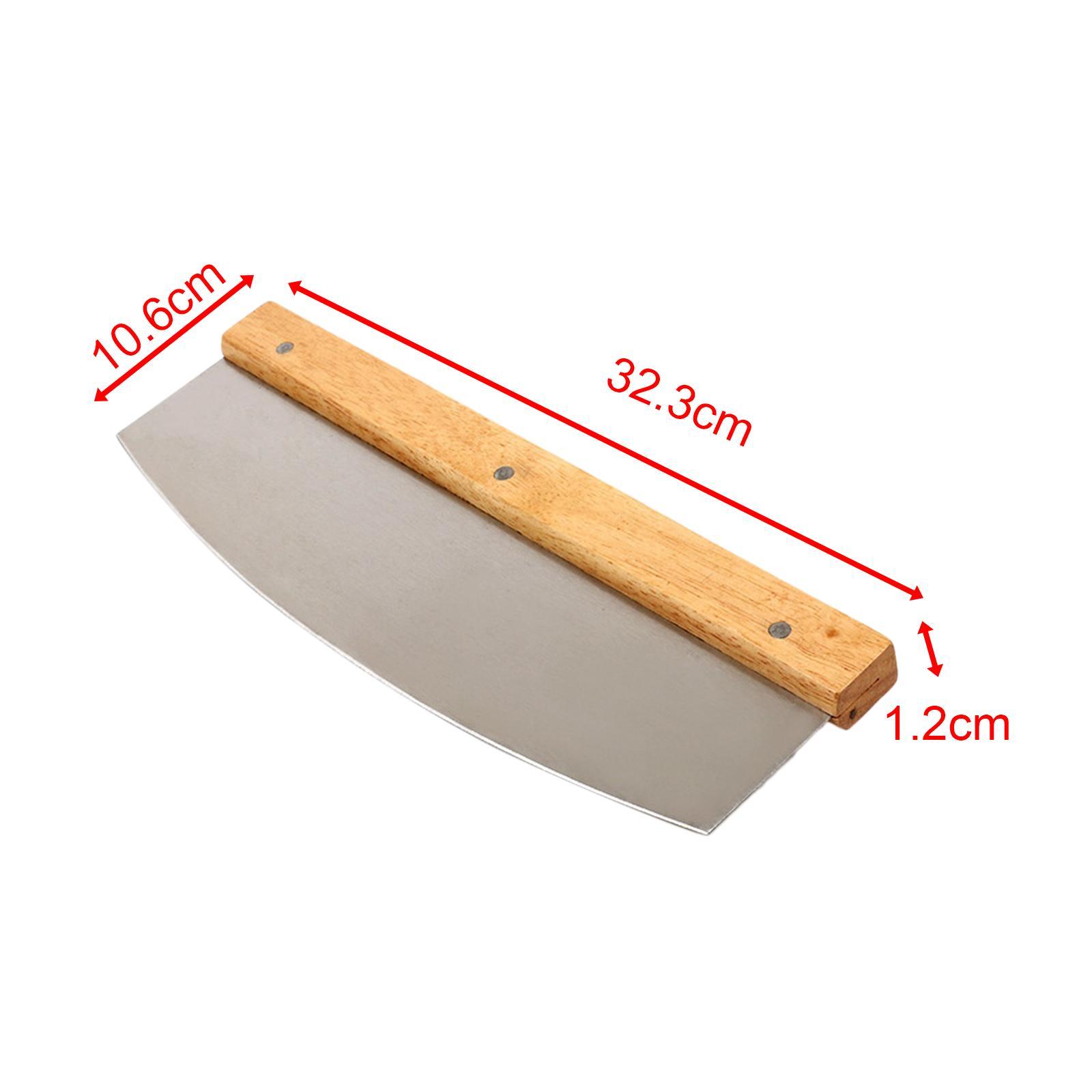 Pizza Cutter with Wooden Handles Cheese Pastry Slicer Pizza  Cutter