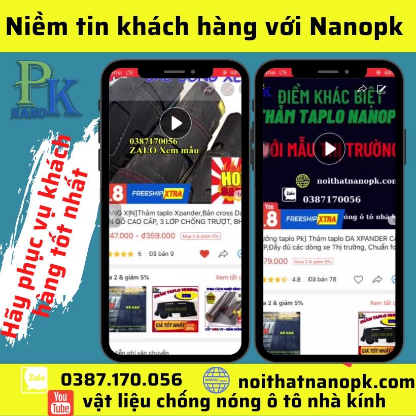 Thảm taplo ô tô xe Toyota Veloz Cross Thương hiệu Nanopk, Chất liệu Nhung, da carbon, da vân gỗ