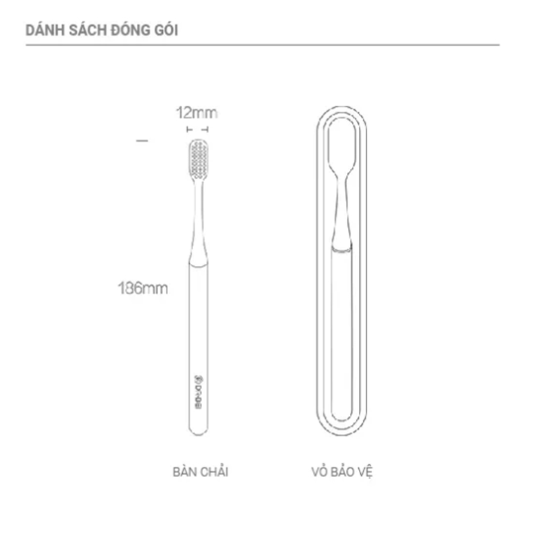 Bàn chải đánh răng chăm sóc nướu cao cấp xiaomi DR.BEI Toothbrush (Youth version) - Hàng chính hãng