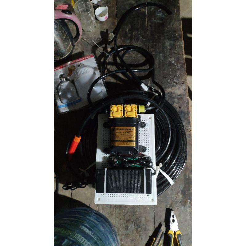 Bộ rửa xe, xịt mát lạnh bơm đôi 10m dây
