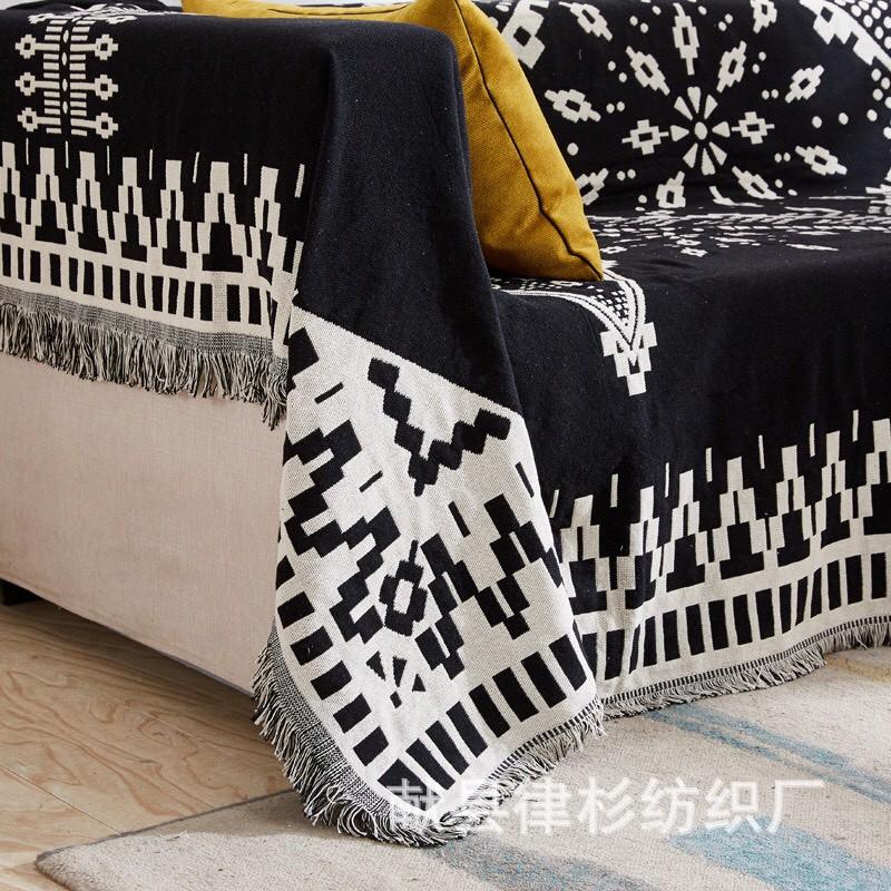 Khăn phủ sofa,bàn ghế vintage trang trí phòng ngủ nhà khách cao cấp sang trọng 130x180cm