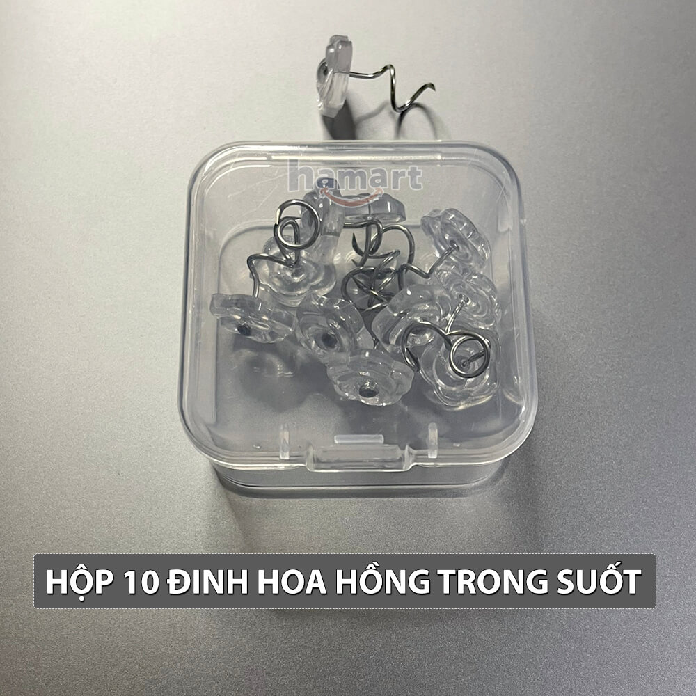 Hộp 10 Đinh Cố Định Ga Giường Nút Ghim Xoắn Chống Trượt Thảm Nệm Đệm Ghế Hamart Tiện Lợi