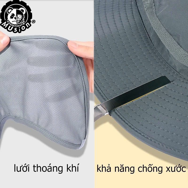 Mũ Nón Lưỡi Trai Chống Nắng Tia UV Cho Nam Nữ Unisex Phong Cách Phù Hợp Mọi Lứa Tuổi Chất Liệu Vải Kaki Cao Cấp Có Thể Điều Chỉnh Trùm Đầu Khẩu Trang Đẹp Đi Chơi Phượt Đánh Golf Du Lịch Dã Ngoại Làm Vườn Văn Phòng