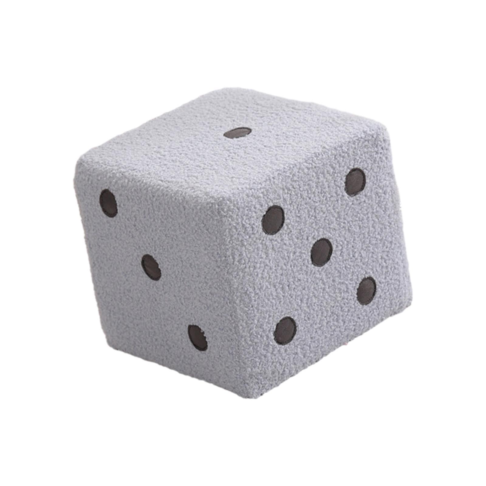 Dice Cube Ottoman Dice Cubic Foot Stool for Couch Bedside Playroom