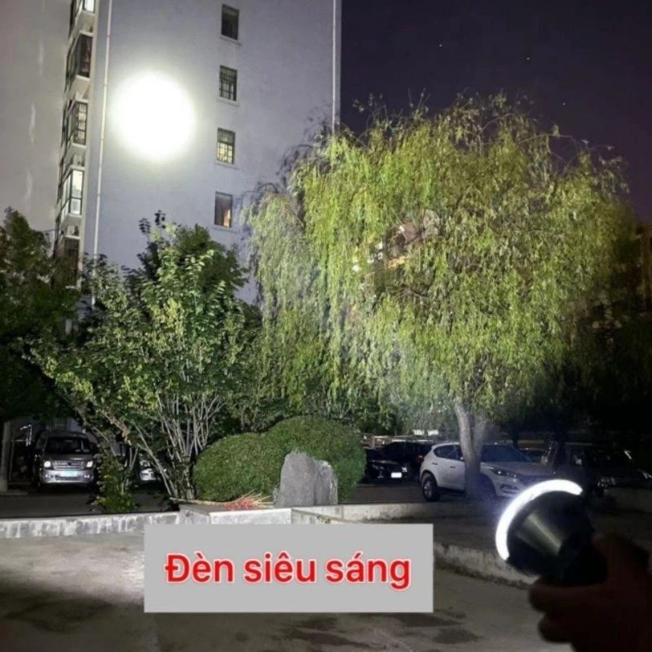 Đèn pin đội sáng chiếu xa ánh sáng mạnh pin trâu Xj78 đèn công suất lớn vỏ hợp kim nhôm