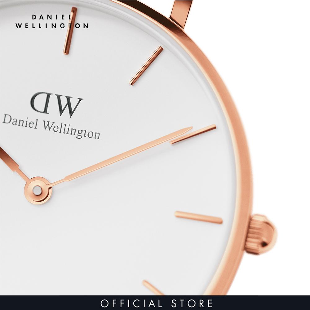 Đồng hồ Nam Daniel Wellington dây Da - Classic Mawes 36mm DW00100035 + Đồng hồ Nữ Daniel Wellington dây Da - DW00100231