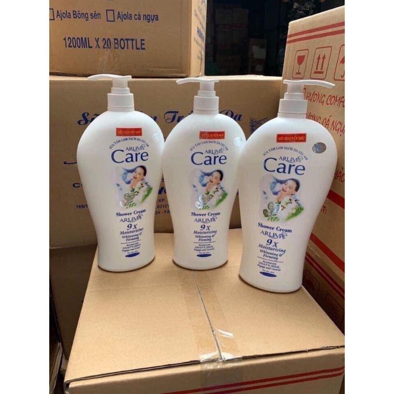 Sữa tắm dê WHITE CARE 1200ml dưỡng trắng da