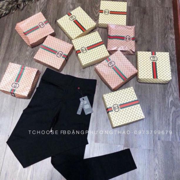 Quần Legging cạp cao gel bụng chất umi hàn_mã L01