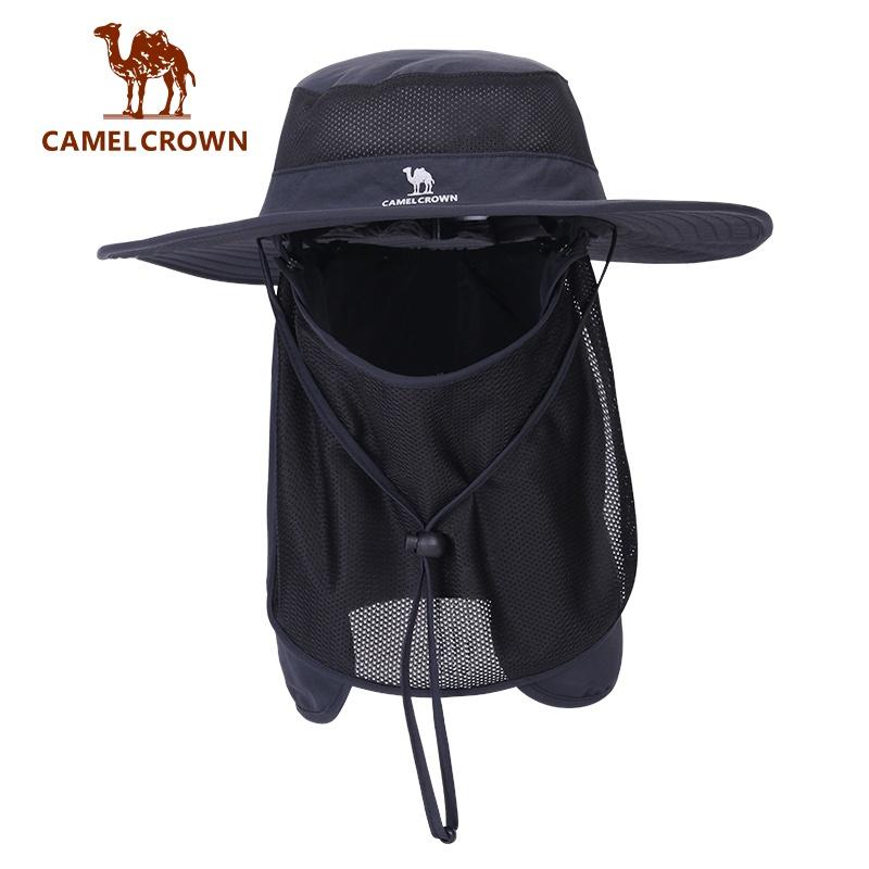 CAMEL CROWN Nón Tai Bèo Che Nắng Bảo Vệ Toàn Diện Chống Tia Uv Chuyên Dùng Khi Đi Leo Núi