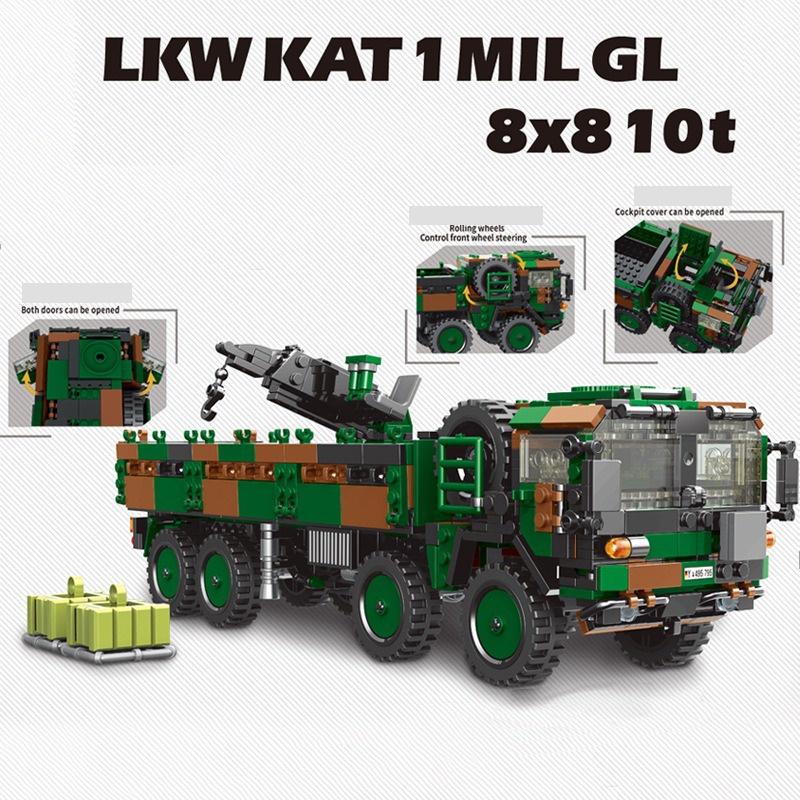 Đồ chơi Lắp ráp Xe Tải Quân sự KAT I - Xingbao XB06052 Armored Truck Xếp hình thông minh - mô hình trí tuệ