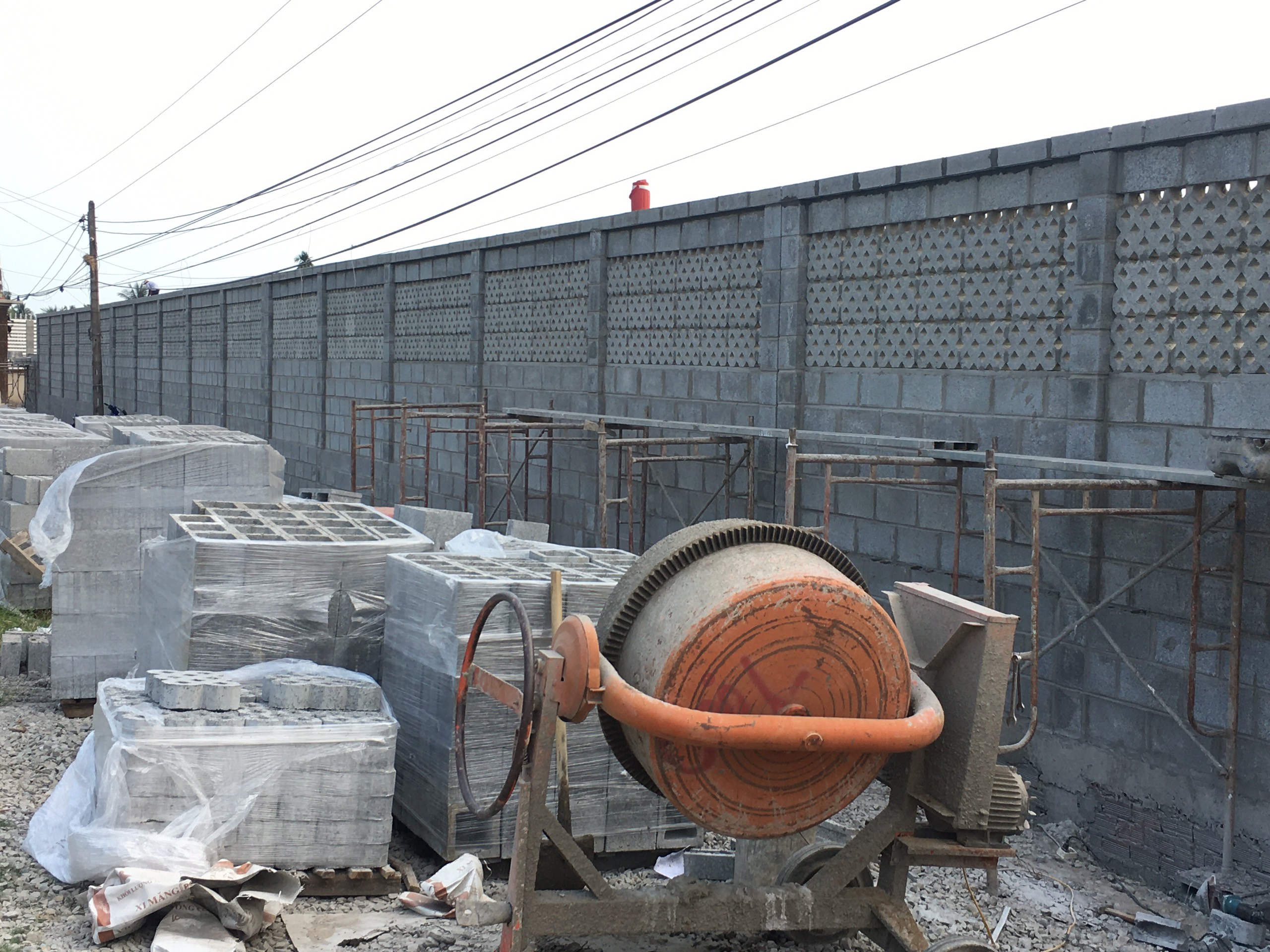Gạch block bổ trụ Sunko, xây tường trong, tường ngoài, tường rào