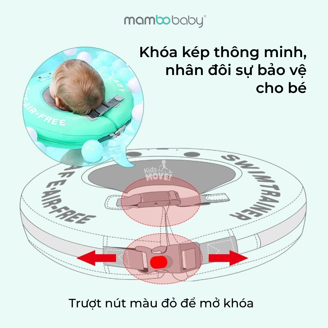 Phao bơi đeo cổ cho bé sơ sinh - 1 tuổi Mambobaby