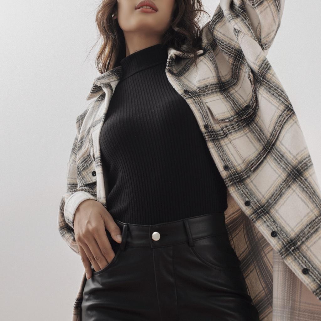 TATICHU - Áo thun cổ lọ sát nách -Turtle Neck Top