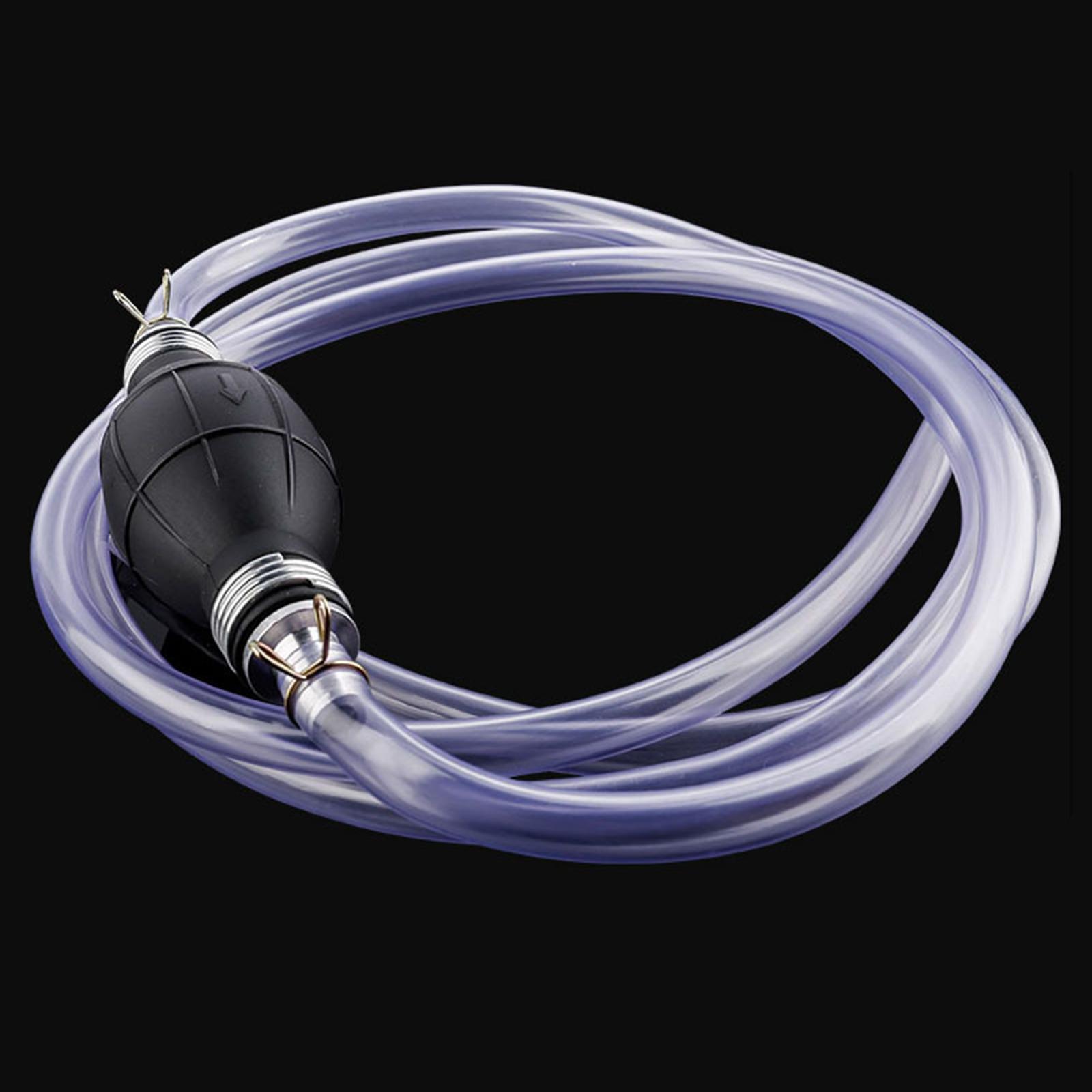 Gasoline Siphon Hose Pump, Gas Transfer Transfer Pump Fits for Oil Fuel Gas Boat