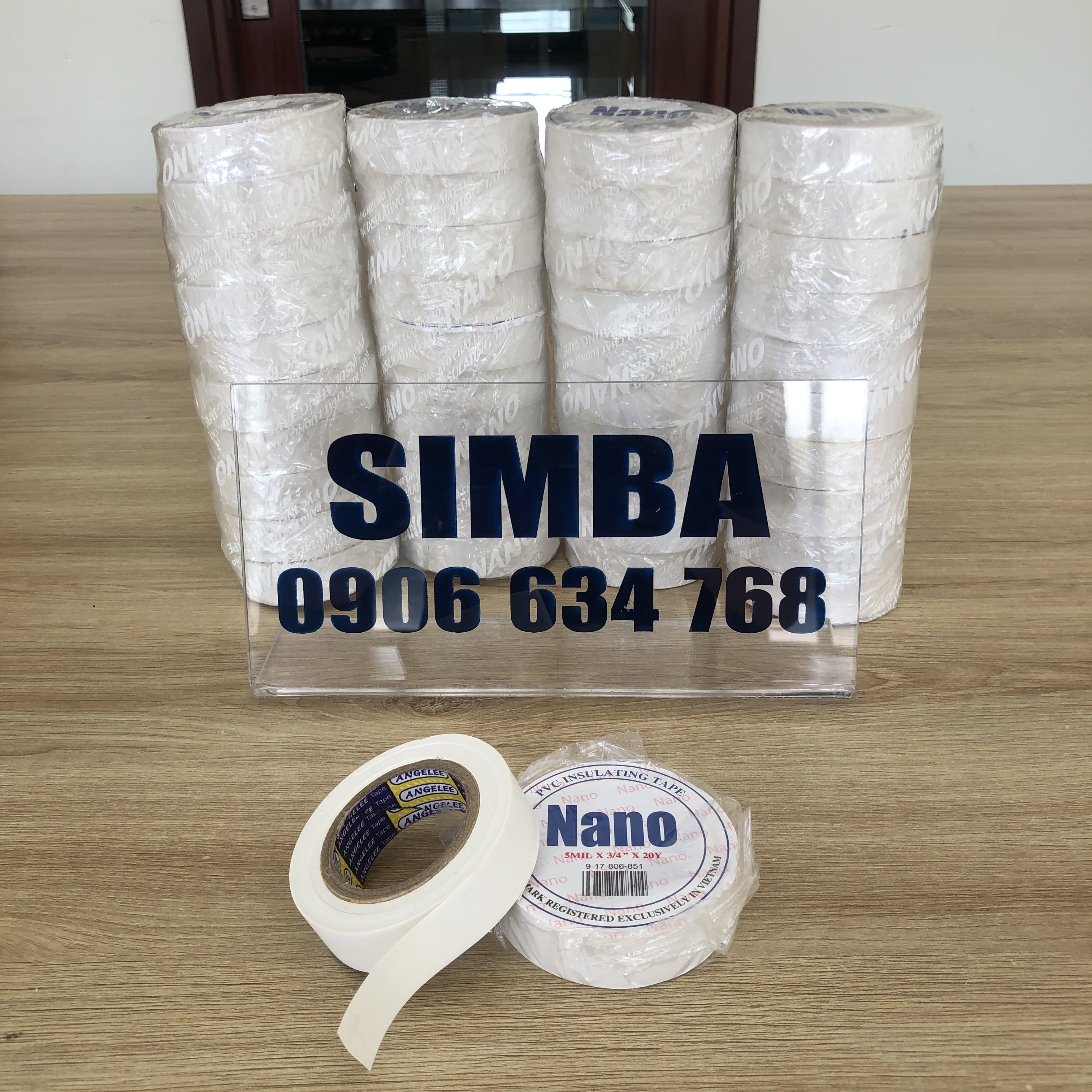Băng keo điện NANO 20 YARD, màu trắng
