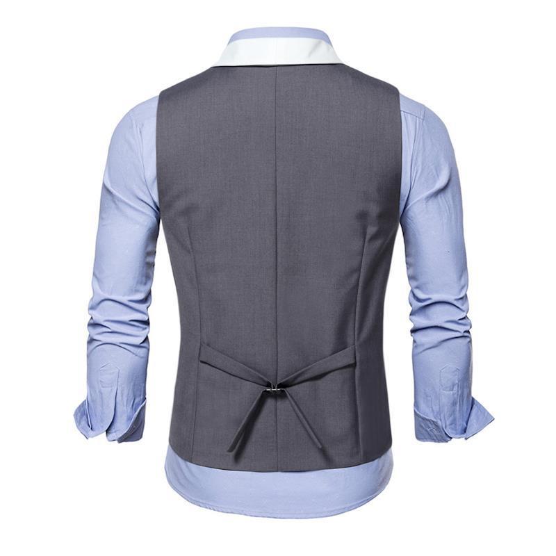 áo gile, áo gile nam phong cách hàn quốc cực chất, thiết kế 2 hàng nút sang chảnh và tinh tế, nam tính - H66