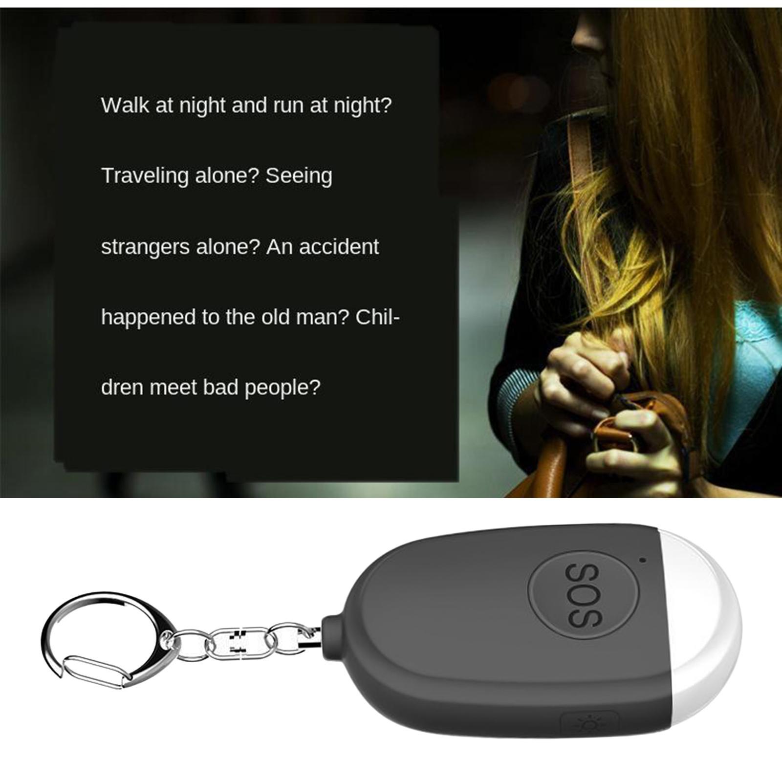 3X Mini 130DB Personal Alarm Security Alert Charging for Women Elderly Kids