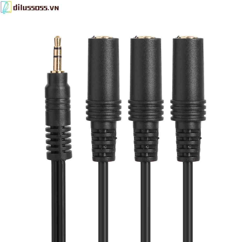 Dây Cáp Âm Thanh Chia 3 Cổng 3.5mm Thành 3 Cực