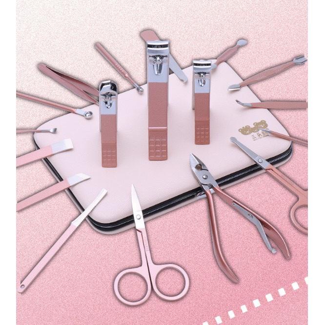 Bộ Bấm Móng 18 Món Đầy Đủ Dụng Cụ - Tự Làm Nail - Có hộp xịn xò