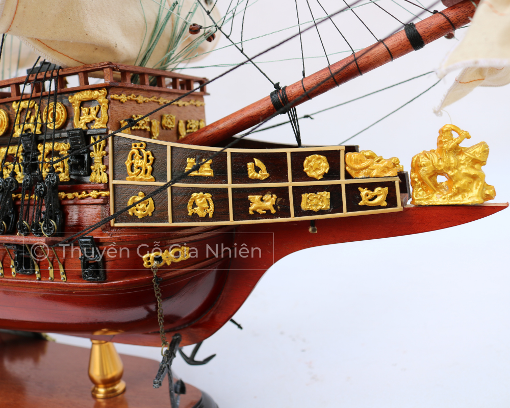 Mô Hình Thuyền Gỗ Phong Thủy Dạng Thuyền Cổ SOVEREIGN OF THE SEAS Chính Hãng Hàng Xuất Khẩu Chất Lượng Cao