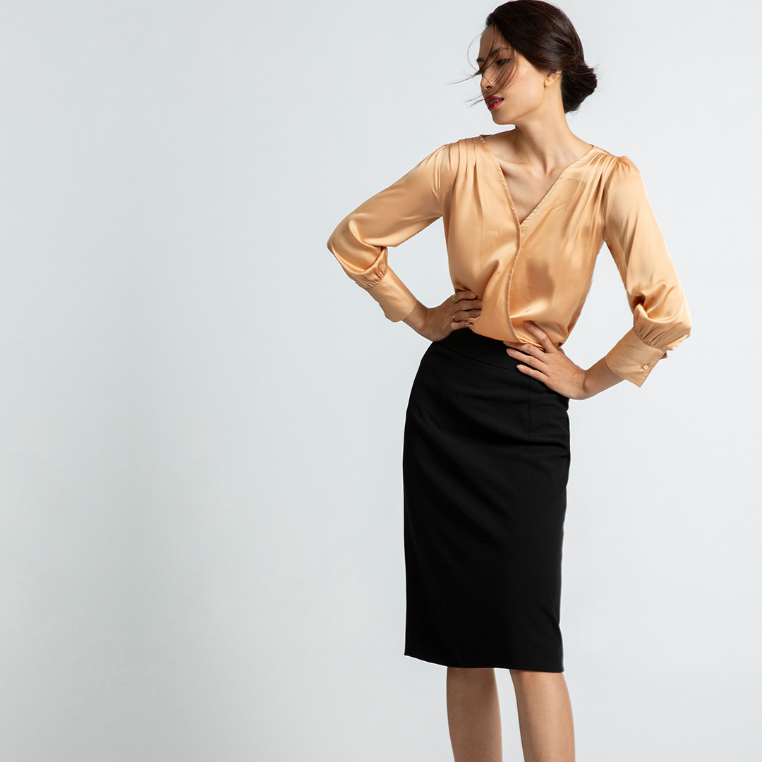 Áo Đắp Vạt Áo Kiểu Nữ Cao Cấp Thời trang thiết kế Hity TOP100