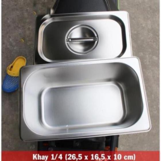 Khay đựng thạch, trân châu, topping inox304