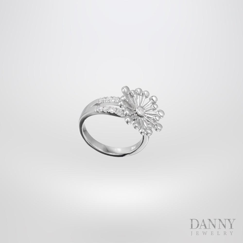 Nhẫn Nữ Bạc 925 Danny Jewelry Xi Bạch Kim Đính Đá CZ KI4GZ028 - Ni 12