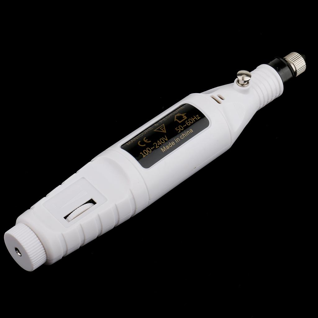 Mini Electric Nail Drill Art Manicure File Polish Buffing Pedicure Tool Set EU Plug