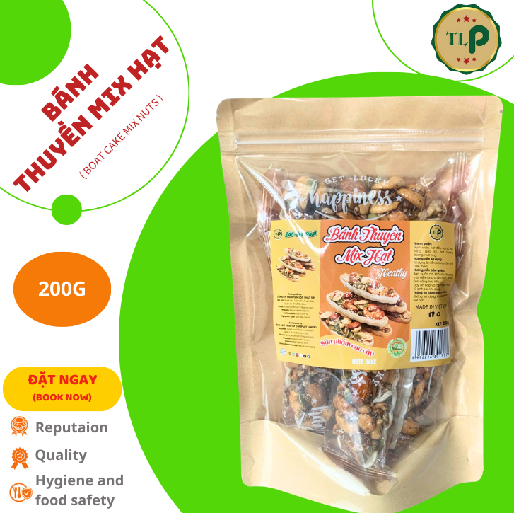 BÁNH THUYỀN MIX HẠT TÂN LỘC PHÁT BỊCH 200G