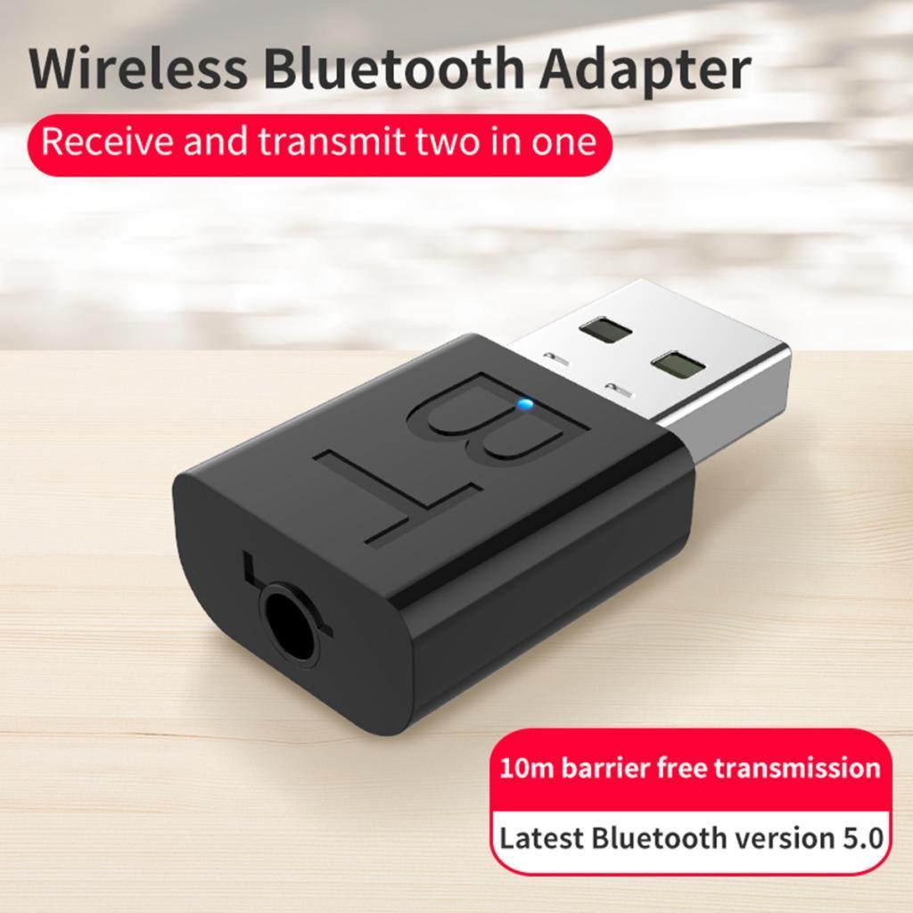 2-in-1 USB Bluetooth 5.0 Wireless Audio 3.5mm Adapter  & Receiver
