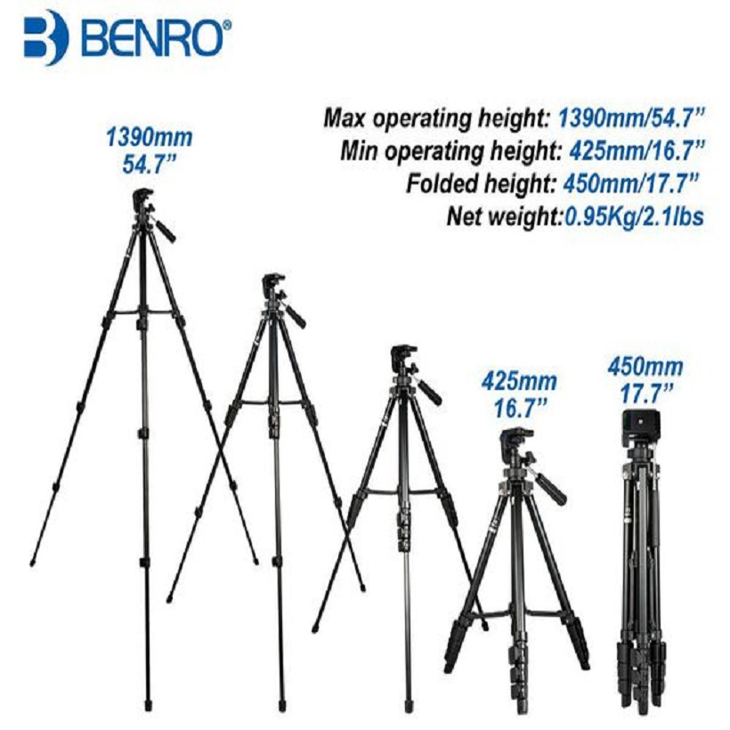 Chân máy ảnh Benro dòng T (T560, T600EX, T660EX, T699N, T800EX, T880EX, T899N, T980EX)